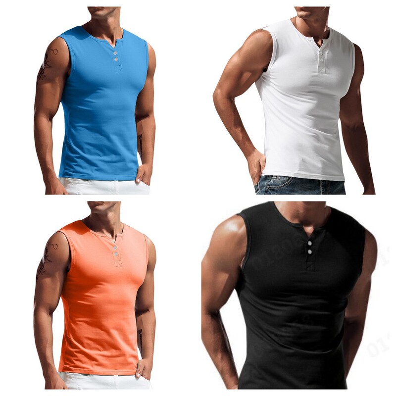 Men's Sleeveless T-Shirt, Cross-Border Foreign Trade, Casual Sports Basic Style, Short-Sleeved Lightweight T-Shirt, Lightweight, Breathable, Versatile Men's Sleeveless T-Shirt, Cross-Border Foreign Trade, Casual Sports Basic Style, Short-Sleeved Lightweight T-Shirt, Lightweight, Breathable, Versatile