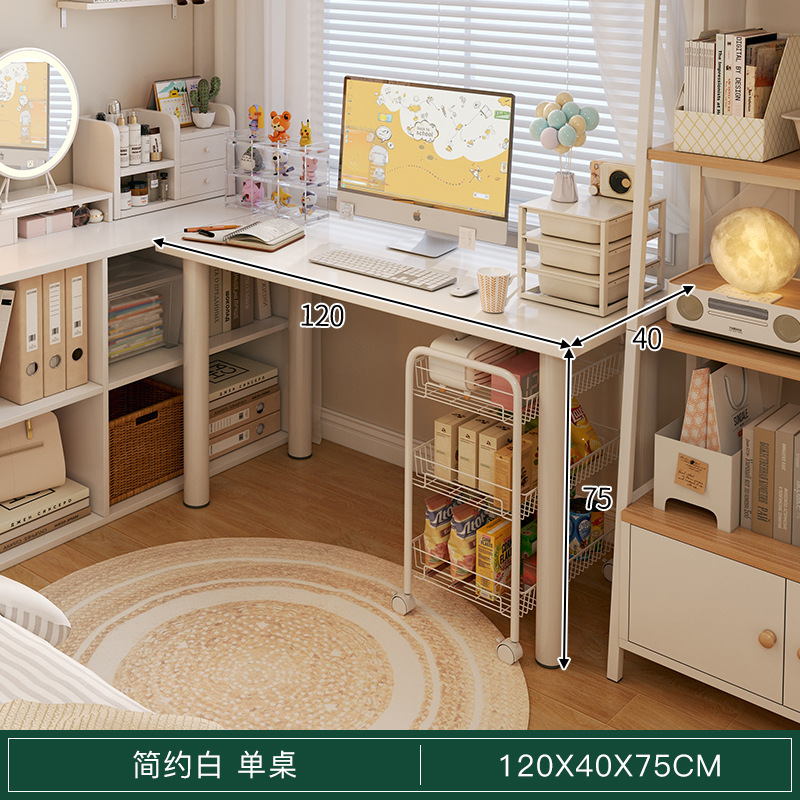 Comodador dormitorio de niñas 2 en 1 mesa de maquillaje 2025 nuevo estilo de crema de lujo ligero escritorio de escritorio casero de alta calidad