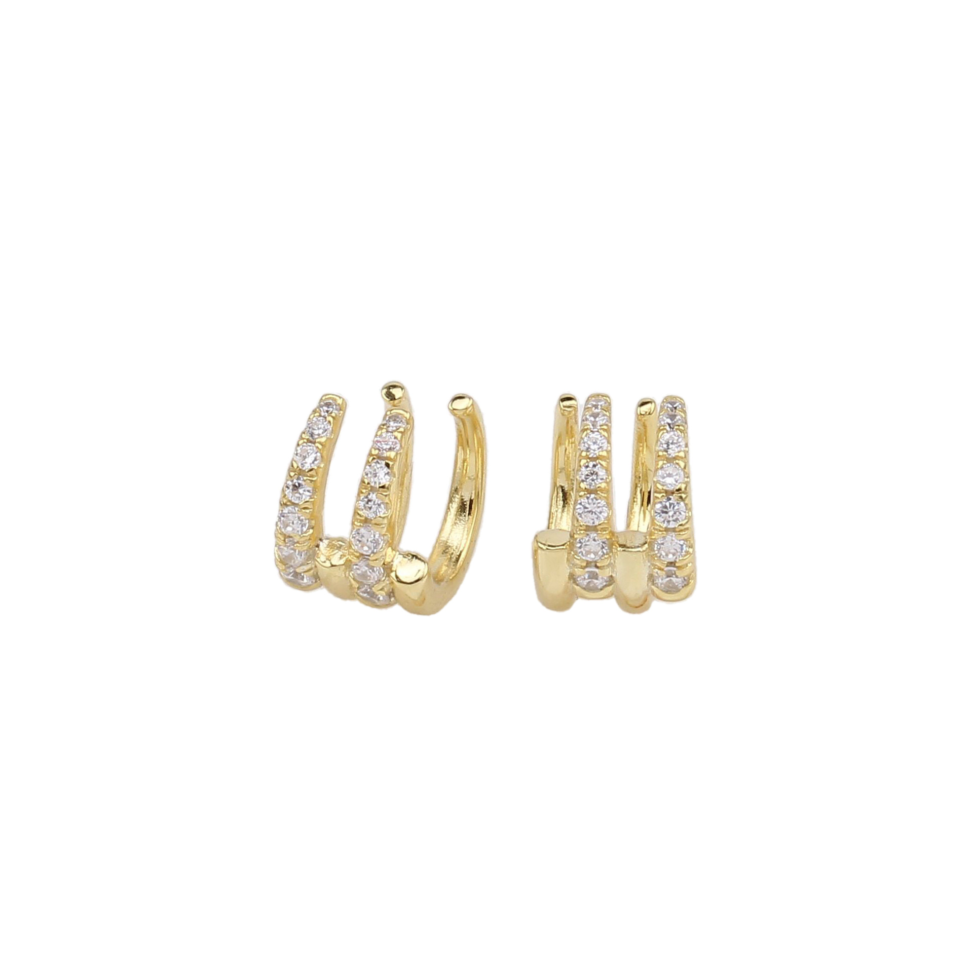 1 Pair Simple Style Classic Style Solid Color Inlay Sterling Silver Zircon Earrings display picture 1