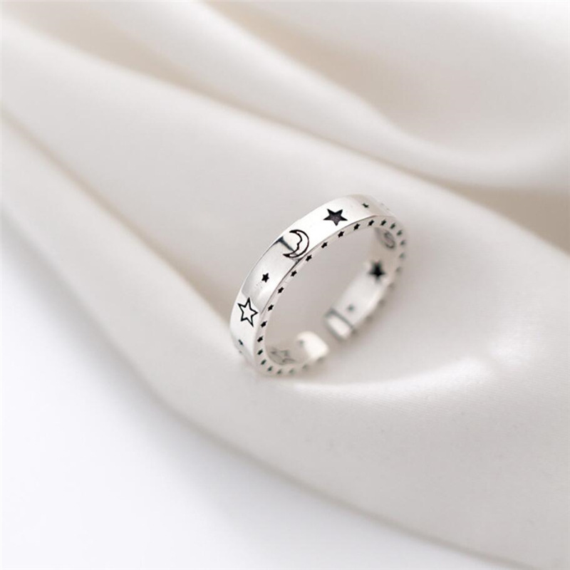 South Korea star moon index finger ring retro fivepointed star ringpicture4