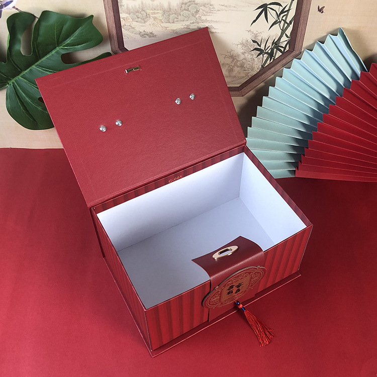 結婚のお土産の箱の空の箱の中国式の花嫁の喜糖の箱の竹の節の手提げの贈り物は高級感の包装の卸売りを精選します。|undefined