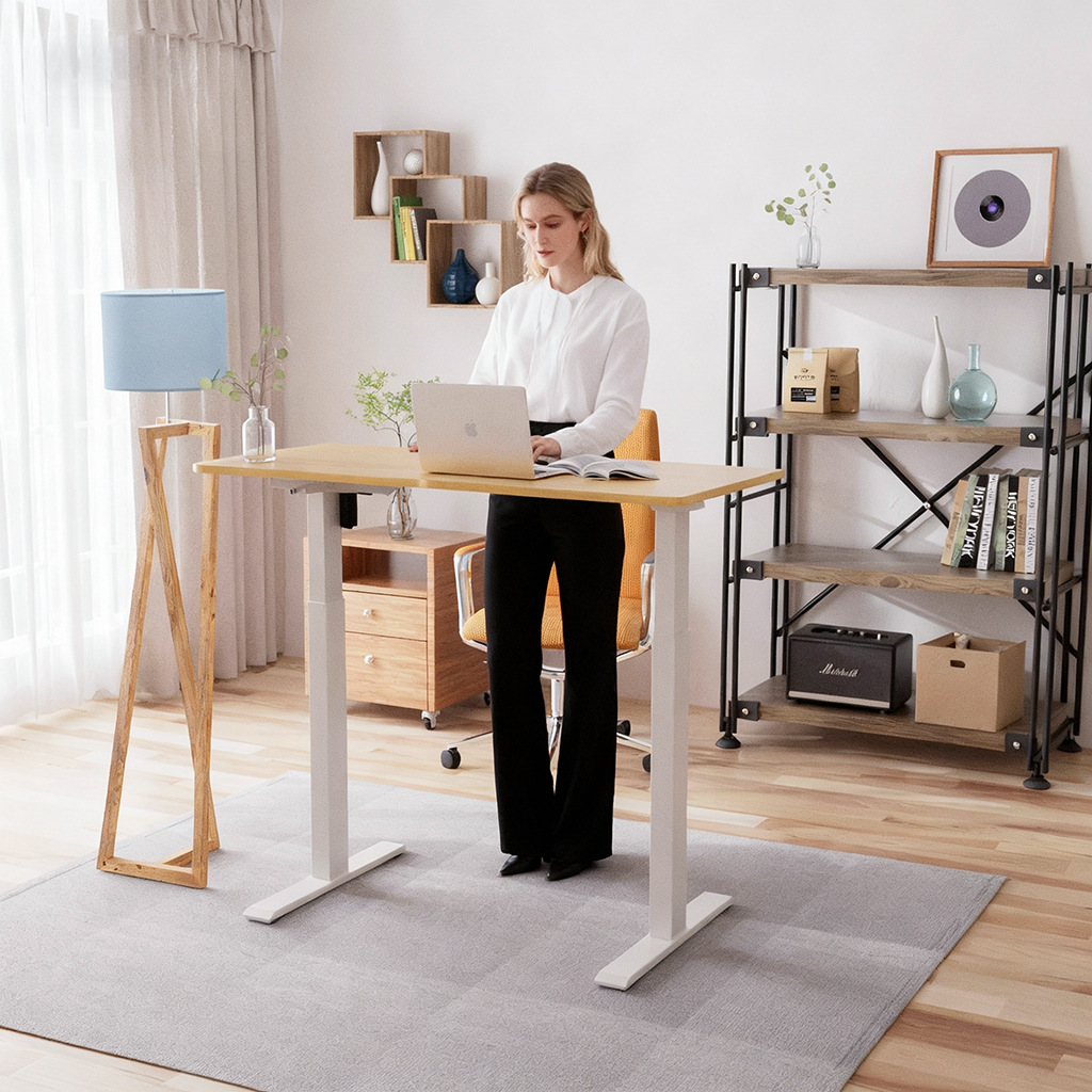 电动升降桌架桌腿人体工学办公桌电脑桌工作台可升降升降式书桌