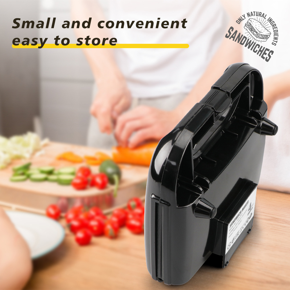 RAF piccola macchina per waffle per uso domestico, leggera, per il pane, tostapane, per la colazione, per toast, R.262_voghion.com