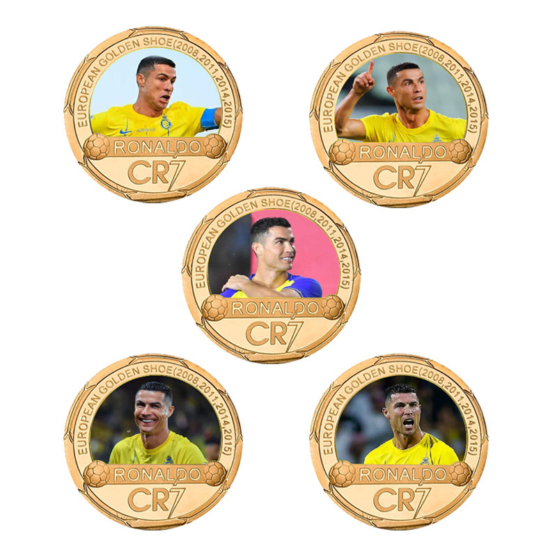 Cristiano Ronaldo, Portugal, Royal Horse, European Cup, Commemorative Coin, Medal, Football Peripheral Gift