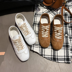 インビジブルインナー身長アップ 5cm フレンチスタイルレースアップシューズ レトロローカットカジュアルマラソントレーニングシューズ レディース アガムシューズ