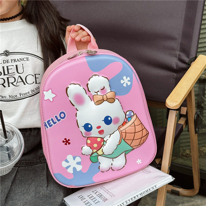 2023 nuevo 3D duro cáscara de los niños mochila de las niñas lindas pequeña mochila cómodo ligero niños mochila casual