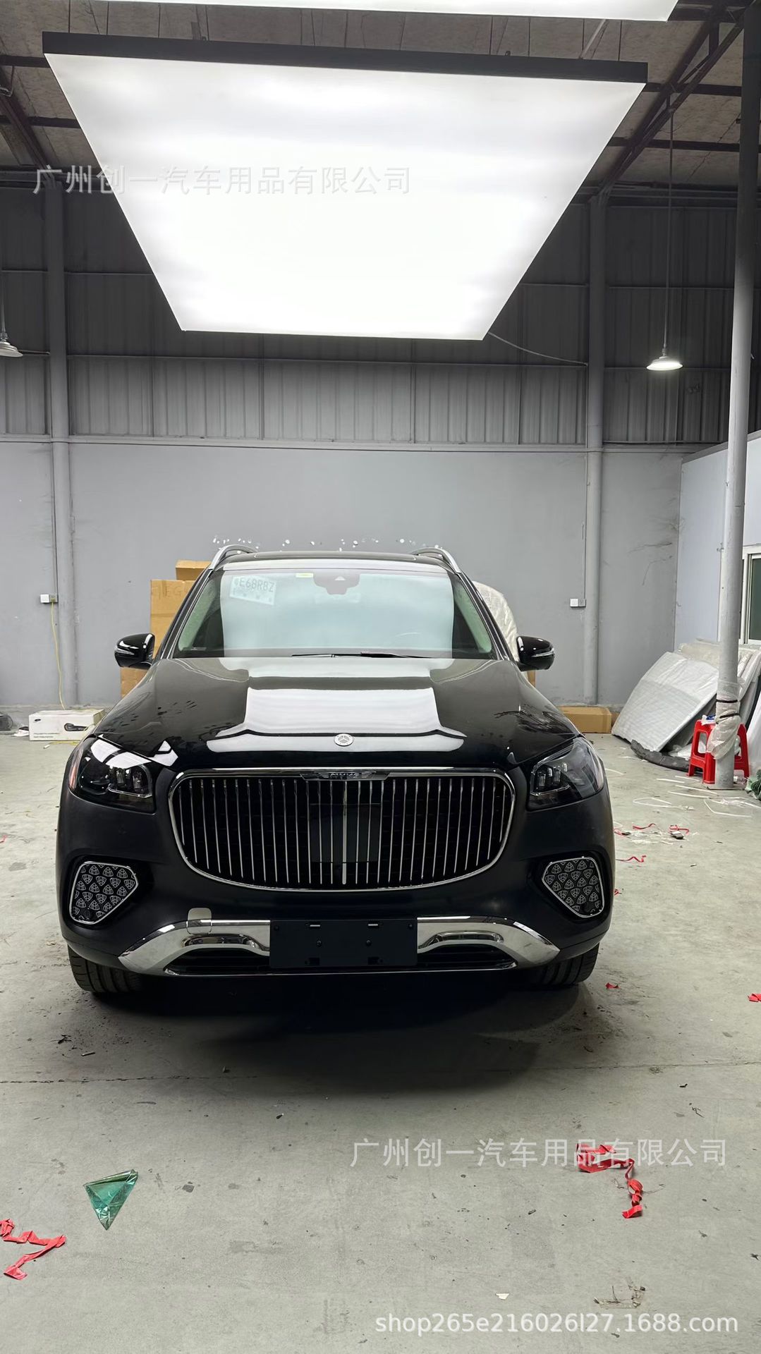 Mercedes-Benz Gls400 450 Modification and Upgrade to Gls480 Maybach Body Kit with Front Bumper, Rear Bumper, and Grille Set