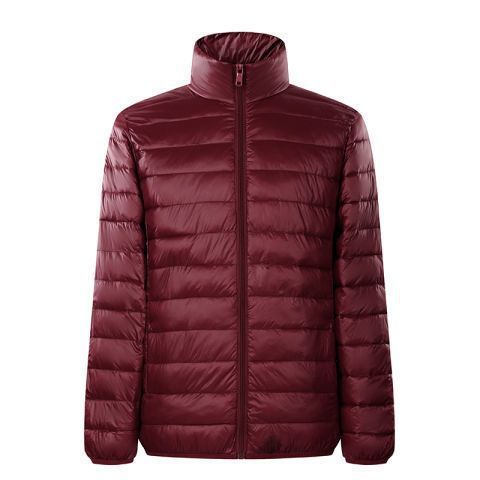 Anti-temporada clara ropa de algodón ligera plumón hombre tamaño ultra delgada ropa de algodón ligera abrigo corto a prueba de frío