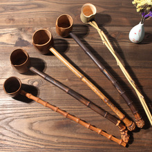 竹制水勺茶道零件勺子打水器具水瓢酒瓢長柄勺復古工藝水瓢茶具配