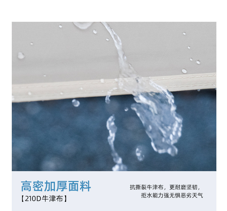 Customized Four-Sided Ventilation Dome Outdoor Canopy for Multi-Person Camping, Sunshade Silver-Coated Large Tent, Rainproof Canopy
