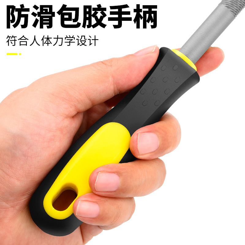 やすり磨きツールは小型金剛半円の三角丸の鋼やすりを磨きます。|undefined