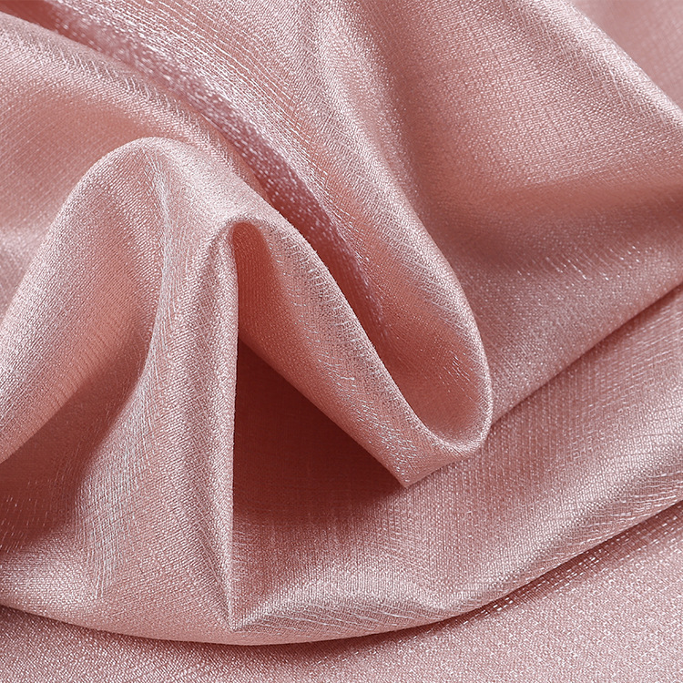 亮絲樹皮緞布料 閃光絲仿真絲色丁布  婚紗禮服漢服女裝睡衣面料