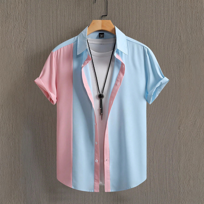 3D Digital Printing Export Cross-Border New Summer Casual Cardigan Vacation Short-Sleeved Christmas Pattern Shirt Trend 3D Digital Printing Export Cross-Border New Summer Casual Cardigan Vacation Short-Sleeved Christmas Pattern Shirt Trend