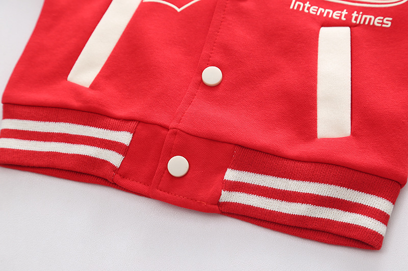 Kinder-Baseballanzug, Strickjacke, Herbst-Langarm-Freizeitsportbekleidung, Kinderkleidung, Baby-Set,_voghion.com