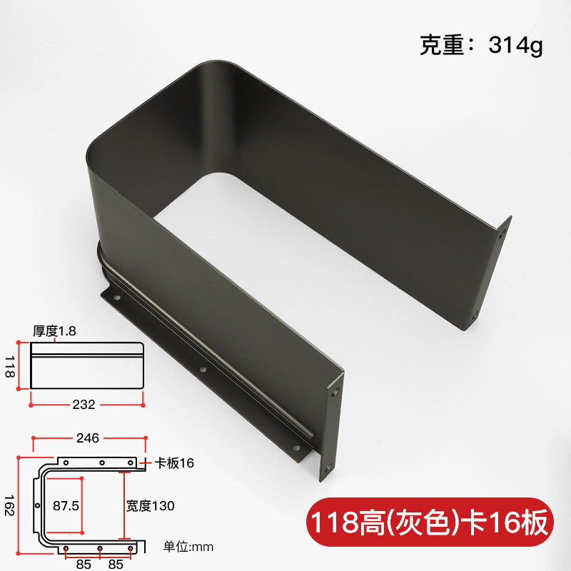アルミ合金 U 字型シールドキャビネット浴室キャビネット引き出し U 字型スロット装飾パーティション引き出し下水道管 U 字型シールド|undefined