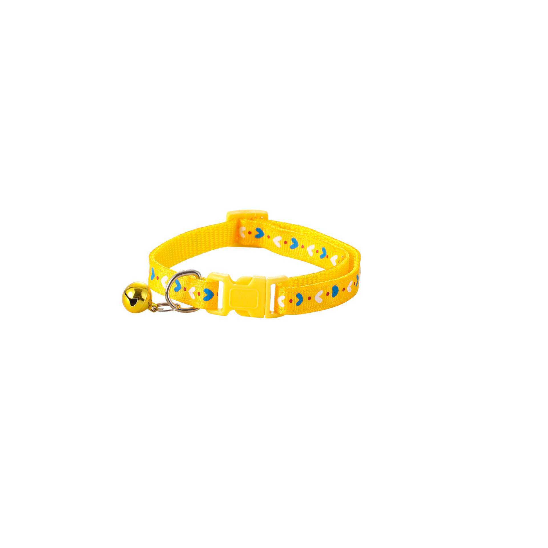 1.0 Collar de parche de amor para mascotas Collar de hebilla de perro Collar de gato Collar de parche Collar de campana Lote de suministros para mascotas