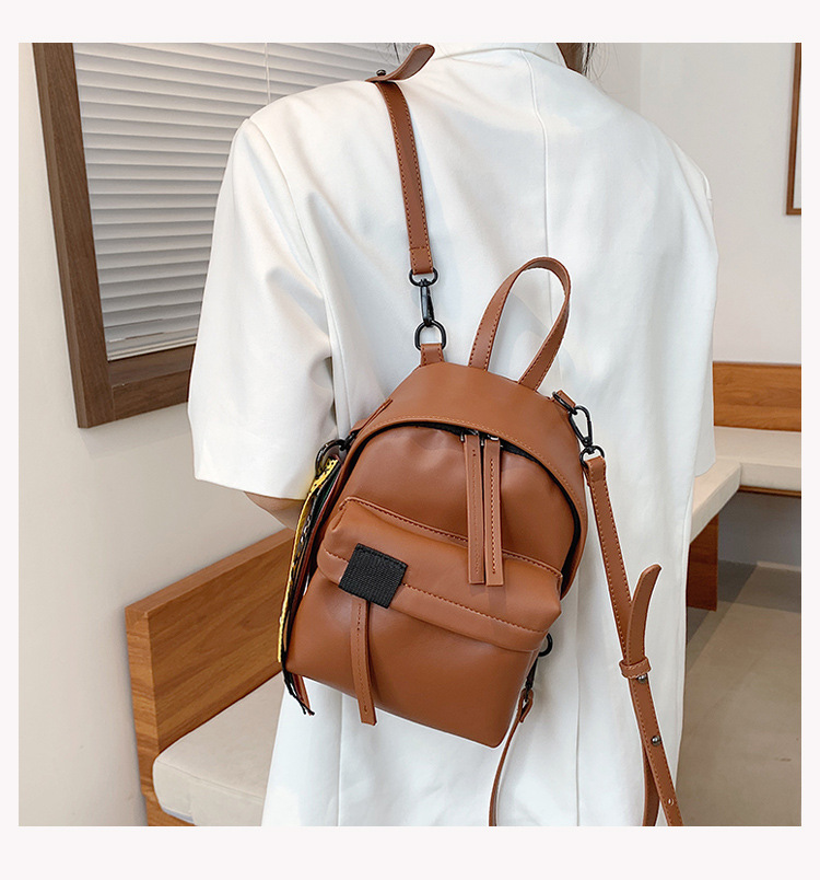 Korean Fashion Solid Color Mini Backpack display picture 8