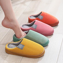 X 67502 Winter Simple Cotton Slippers ��Լ����Ь �羳ŷ����