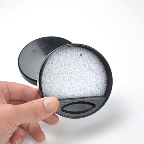 Round square ink cartridge calligraphy four treasures student ink cartridge student inkstone brush plastic ink dish calligraphy ink cartridge