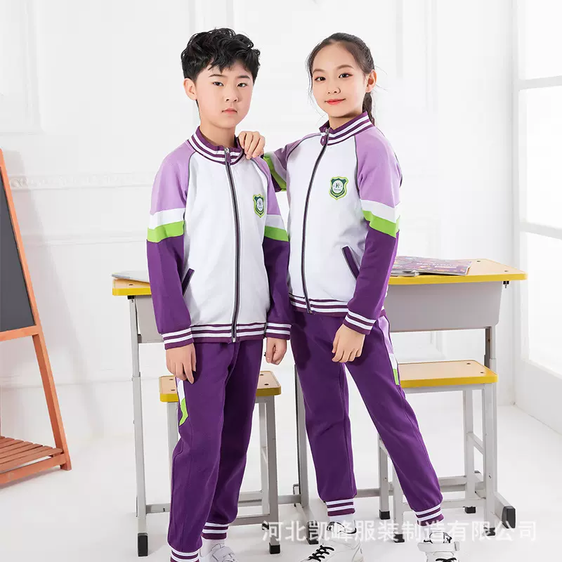 凯峰幼儿园春秋季儿童园服中小学校服班服男女棒球领套装春秋新款