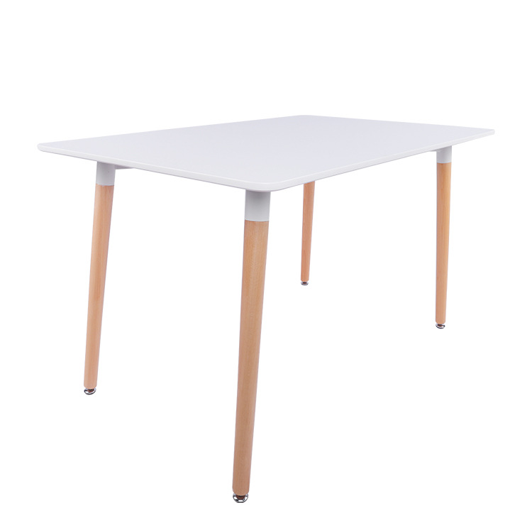 Mesa de comedor de madera exportación de madera maciza crema mesa de comedor casera mesa de comedor silla moderna simple mesa de negociación