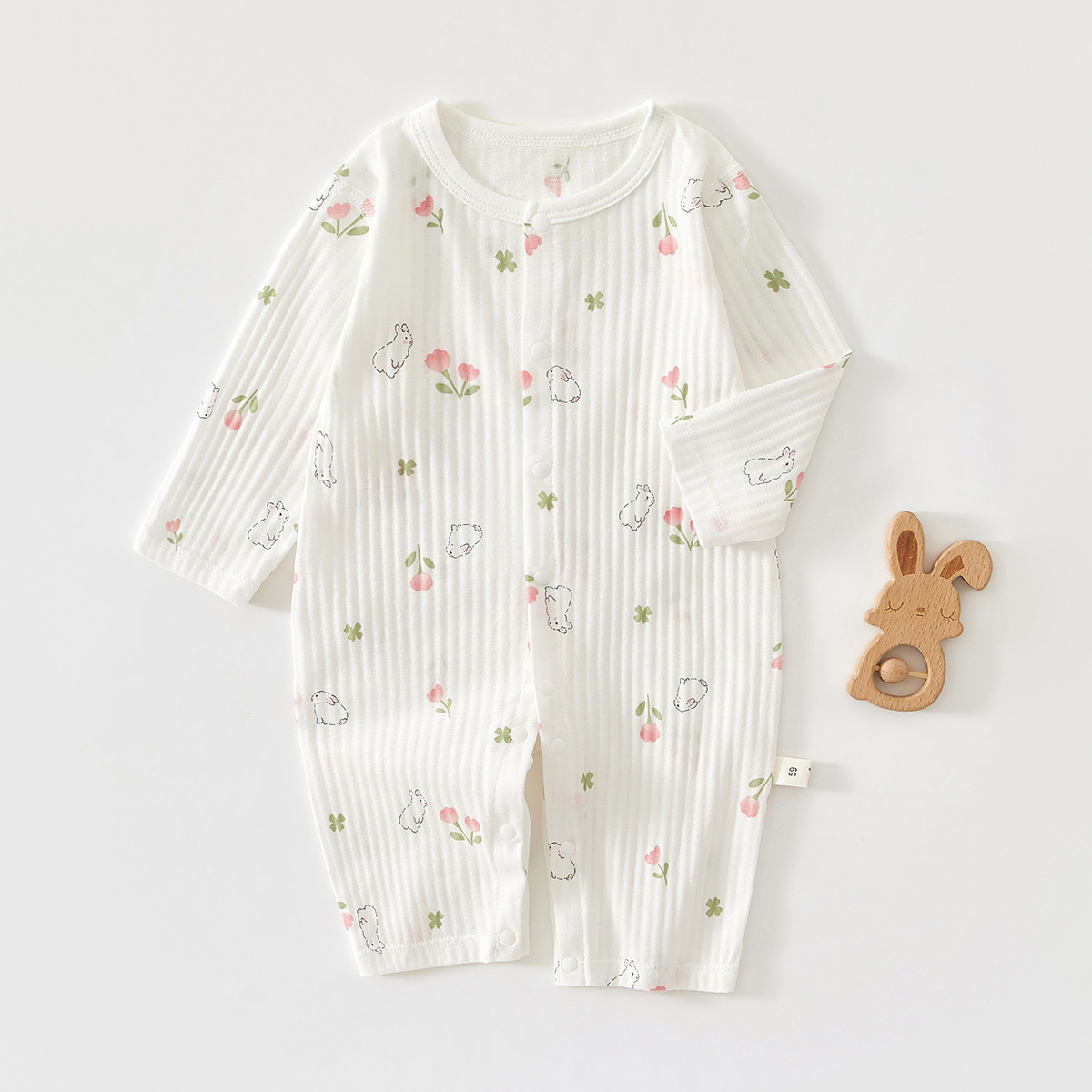 Baby's jumpsuit summer thin baby's long-sleeved jersey climbing suit summer cotton summer clothes air conditioning clothes pajamas