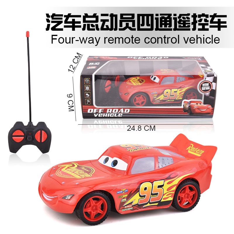 Cross-border remote control car cartoon four-way wireless high-speed drift remote control racing simulation model electric toy car wholesale