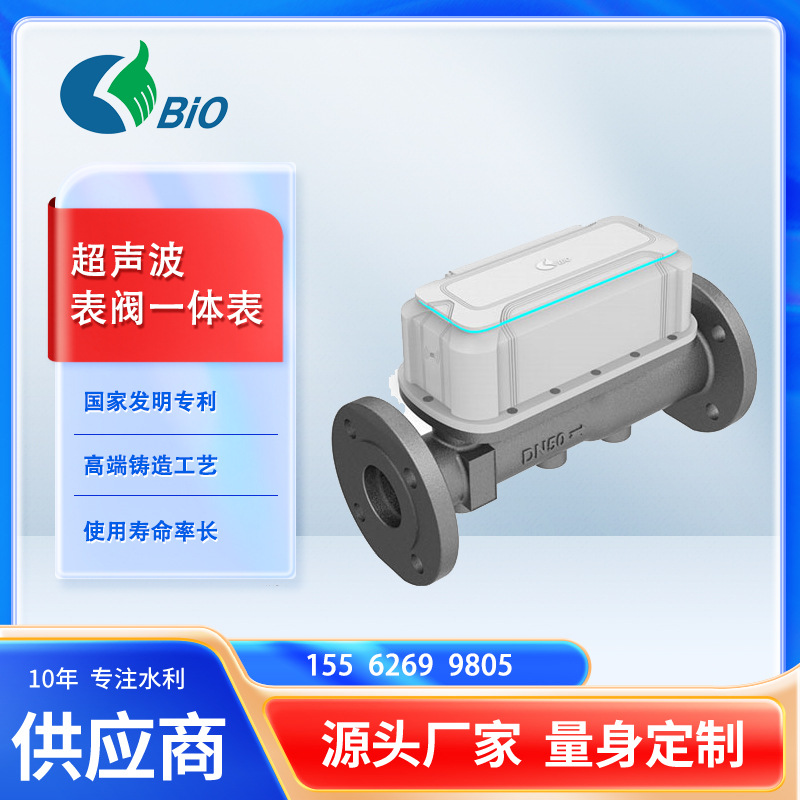 表阀一体超声大口径表智能电子智能水表流量计户用超声波水表