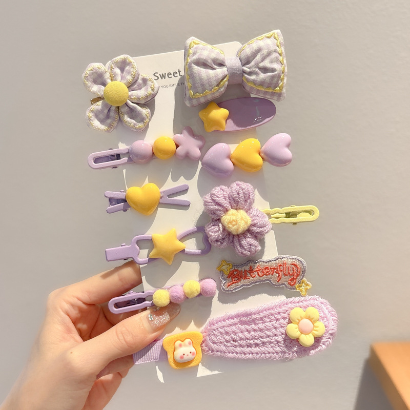 Horquilla para niños Clip de flequillo lateral para niña Clip de pico de pato para bebé Clip bb Accesorios para el cabello de alto valor Tombros de dopamina