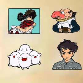 你想活出怎样的人生动漫卡通胸针配饰少年牧真宫崎骏周边金属徽章