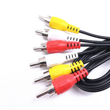 厂家直销音视频线3RCA转3RCA莲花1.5米纯铜机顶盒DVD接电视线