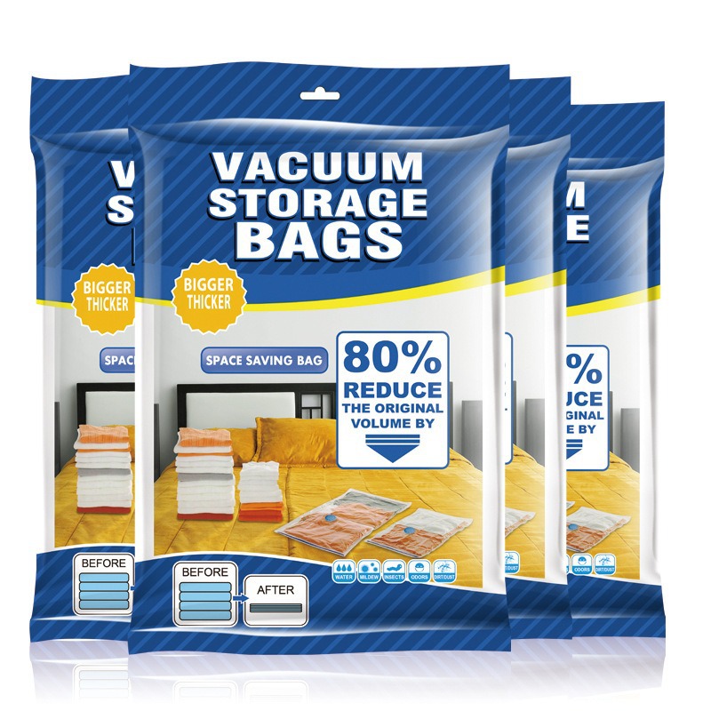 Bolsa de compresión de vacío transfronteriza, paquete de ropa doméstica, bolsa de almacenamiento de edredón, bolsa de vacío de viaje gruesa