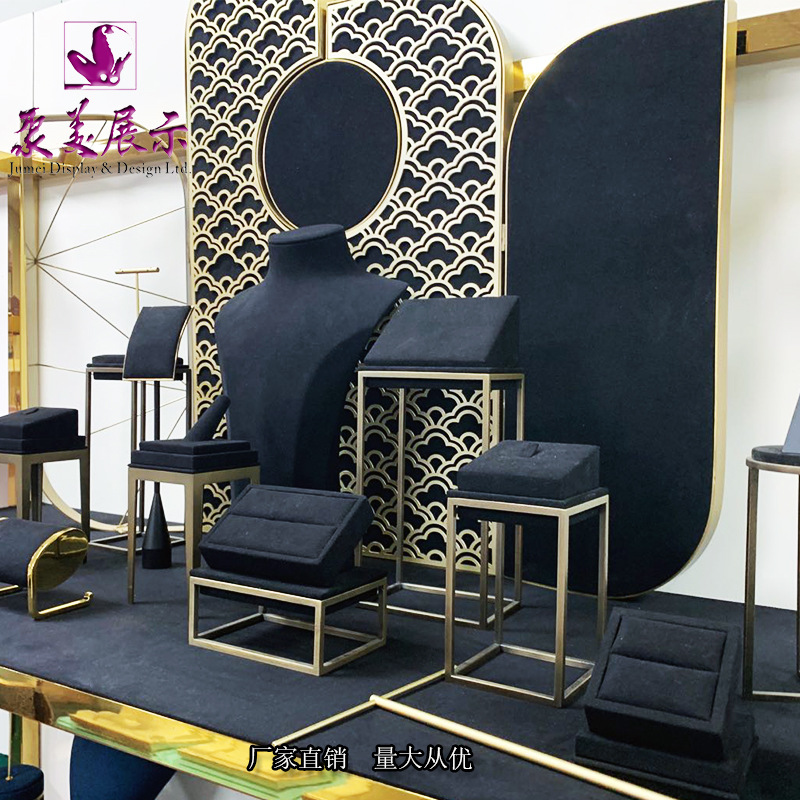 厂家供应 珠宝道具 金属项链吊坠 包装饰品陈列道具 设计展示道具