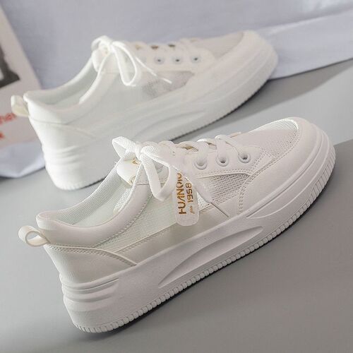 White shoes for women  new running shoes ins trendy women's shoes Korean version female students casual sports shoes fashion sneakers