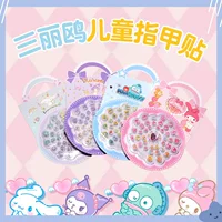 Детские наклейки для ногтей Sanrio, оригинальные авторизованные наклейки для девочек, милые мультяшные наклейки для дизайна ногтей Kuromi