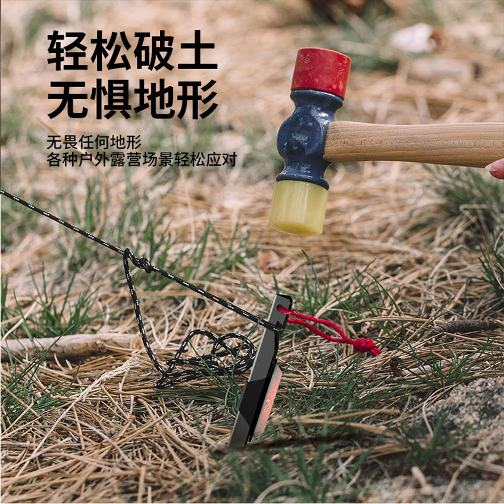 Nuevo tipo de lámpara de clavos de tierra al aire libre lámpara de campamento fija aleación de aluminio de alta resistencia clavos de tierra larga duración lámpara de advertencia impermeable