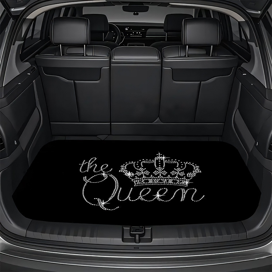 TEMU branded and shipped car trunk mats, dirt-resistant and wear-resistant car floor mats, dustproof full-cover car mats