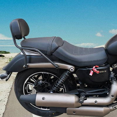 Short Tail Wing, Motorcycle tail - flash-350-new-rear-backrest-black-pad