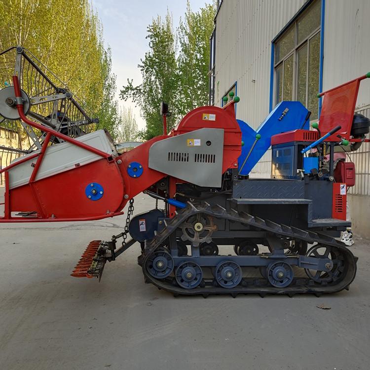 gran cosechadora combinada de trigo arroz pequeña máquina automática de granos, colza, soja y sorgo trillado integrado