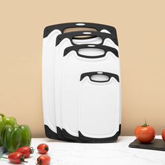 プラスチックまな板長方形まな板セット大型丸型黒まな板pp厚みのある正方形滑り止めまな板コンプリートセット