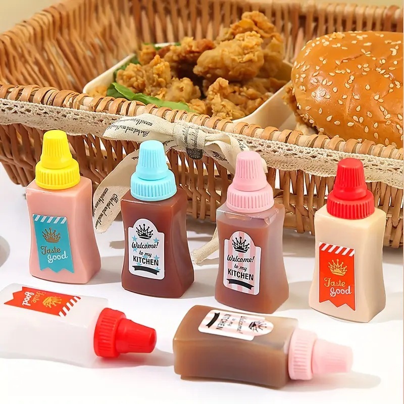キッチン家庭用ミニ調味料ボトルトマトサラダハニースクイーズボトルソースボトル食品グレードのスクイーズボトルクロスボーダー|undefined