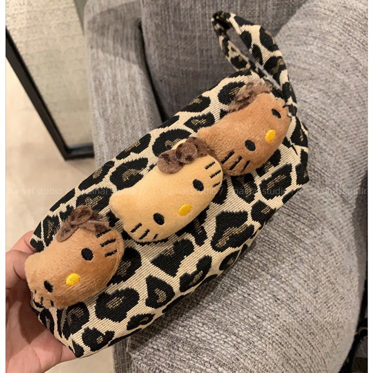 여성을위한 귀여운 검은 고양이 화장품 가방 대용량 휴대용 통근 여행 핸드백 스킨 케어 화장품 보관 가방