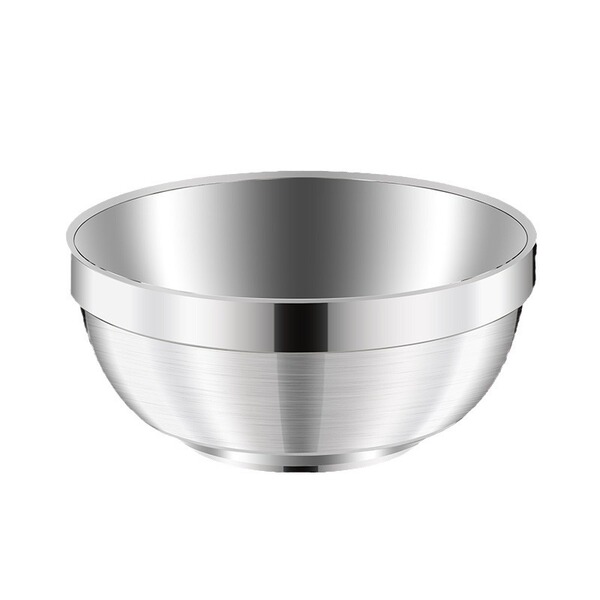 Double-layer soup bowl stainless steel for home use