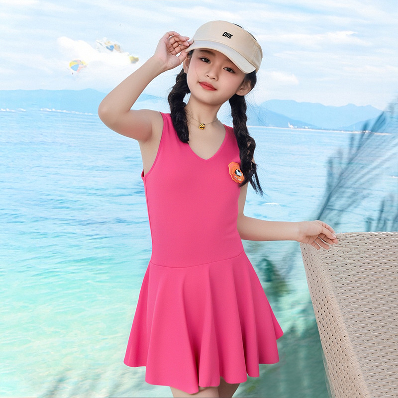 [Bañador de niñas solo 8.5] Bañador de niñas encantador para niños, trajes de baño de secado rápido para niños