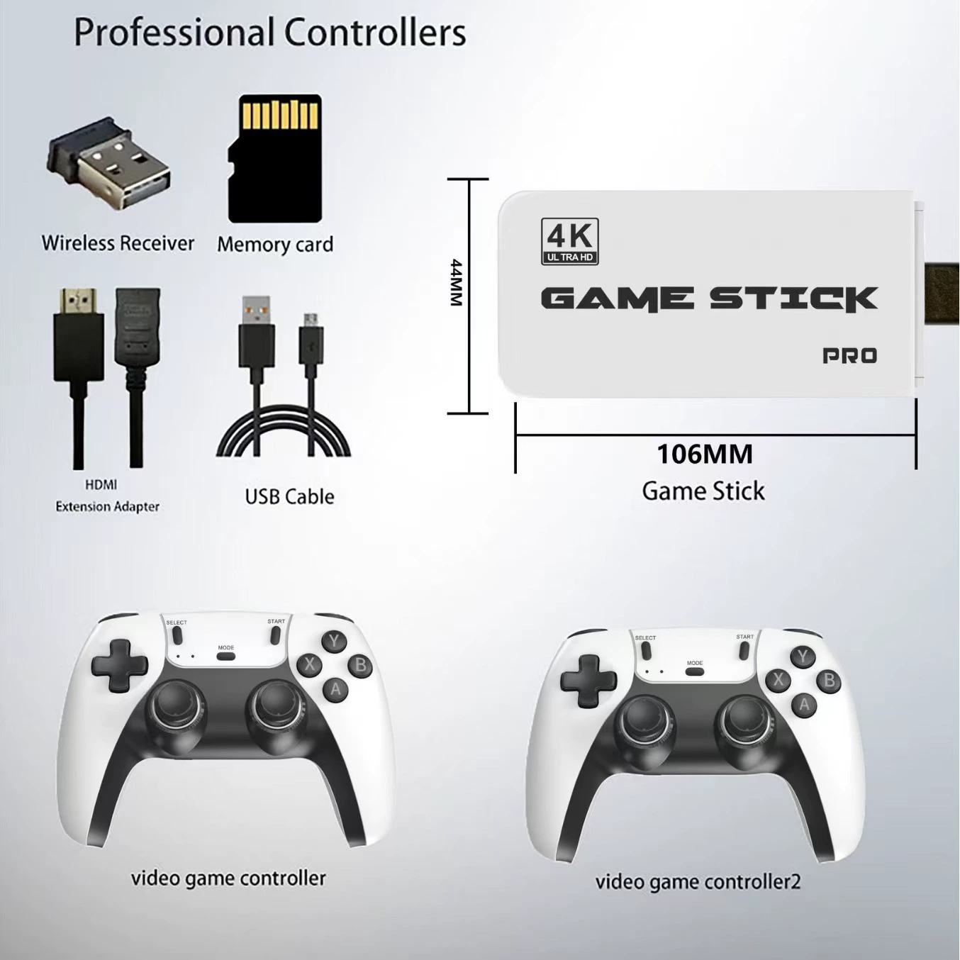 Retro game console, wireless handle for home use, (Cross-border trading), 4G