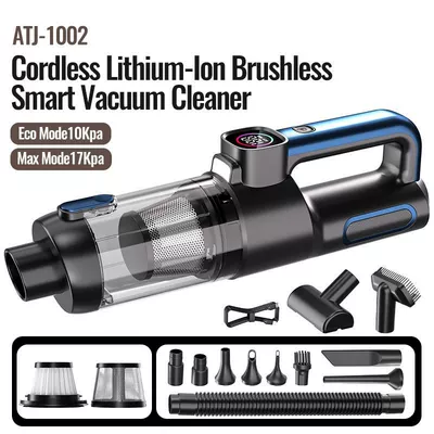 Wow! Customized Amazon Best-Selling Wireless Car Vacuum Cleaner, High-Power Brushless Portable Rechargeable Handheld Blowing and Suction Device (Tozsoranlar) - metallic-blue