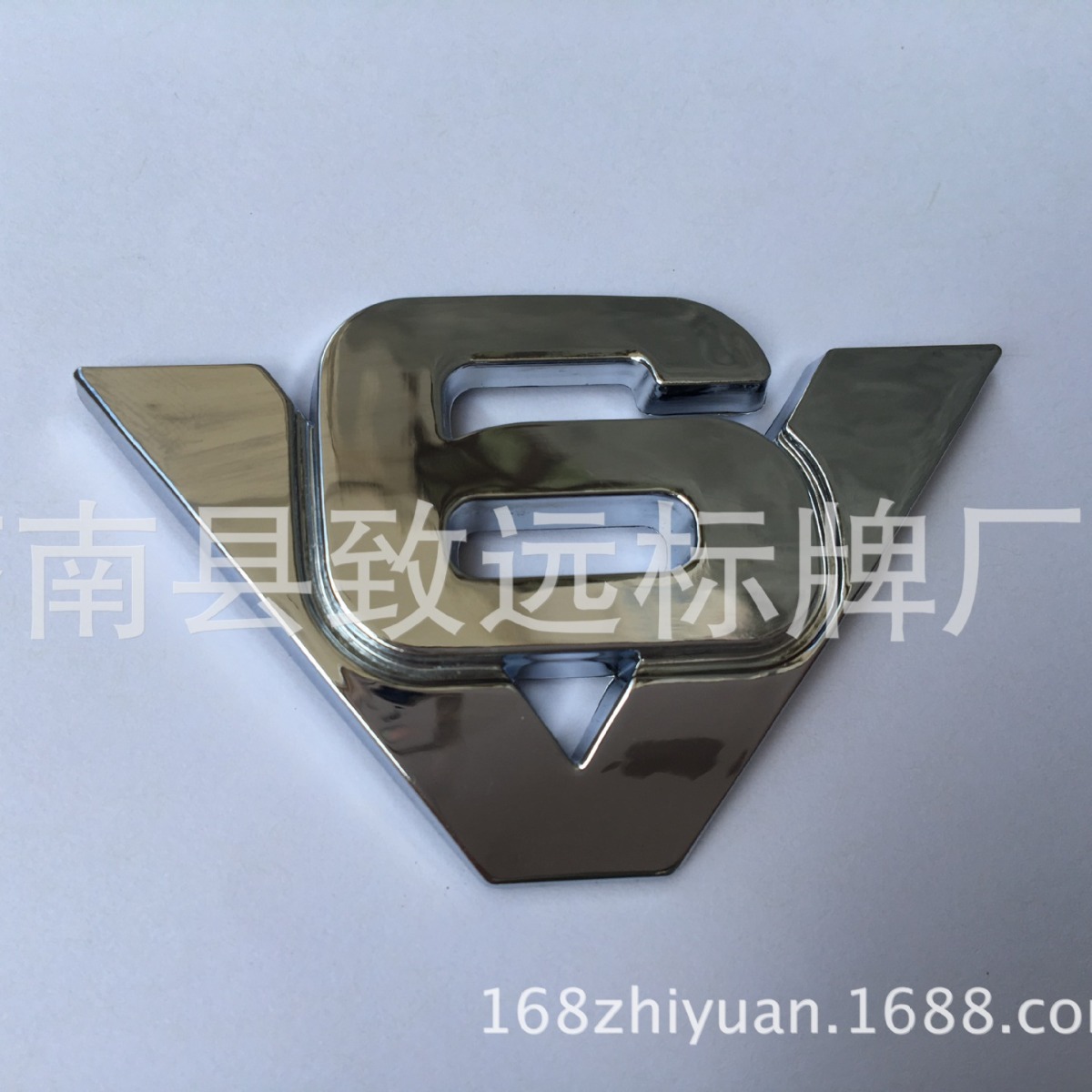 镀铬V6车贴 V6发动机挡板徽章 个性车标 厂家批发