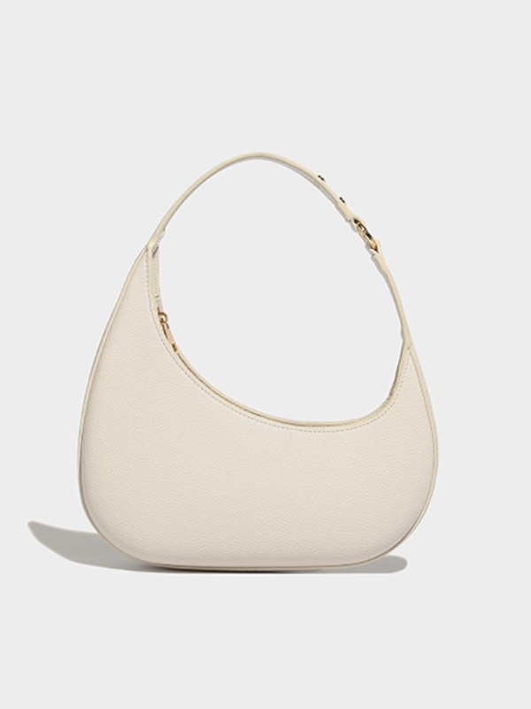 2025 nuevo diseño de nicho de moda europea y americana, bolso de luna creciente irregular en forma de media luna, bolso de axila de alta gama, mujer