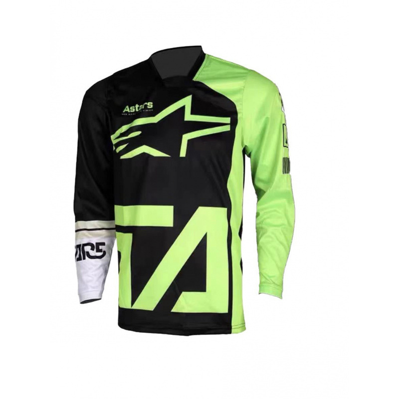 A Star Downhill Suit Mountain Bike Cycling Suit Moisture Wicking Off-Road Motorcycle Racing Suit Street Bike Breathable Quick-Drying All Year Round
