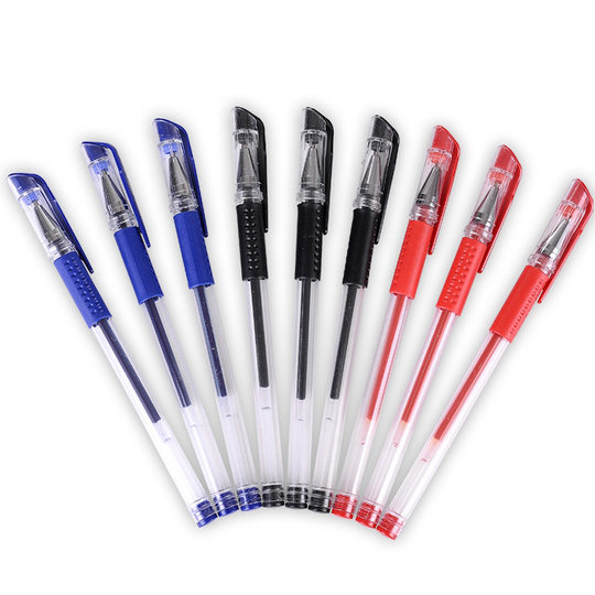 European Standard Gel Pen 0.5mm Bullet Needle Pen Ballpoint Pen Carbon Water Pen Signature Pen Office Examination Pen